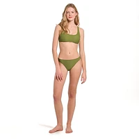 Summer Flirtt Bas de bikini texturés taille basse pour femme