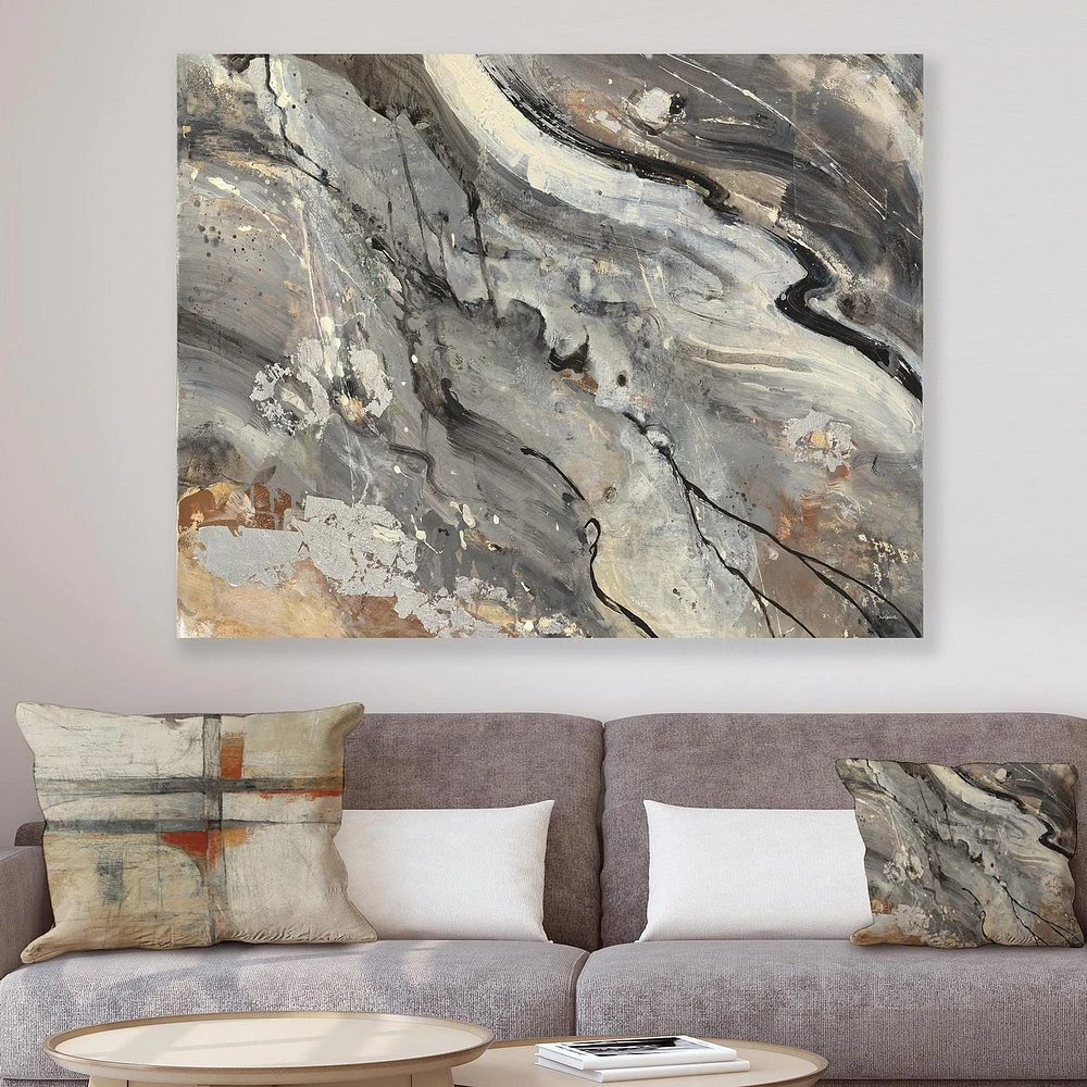 Designart Fire and Ice Minerals II Canvas Wall Art