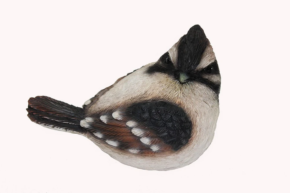 Mainstays Black and White Fat Bird Statue