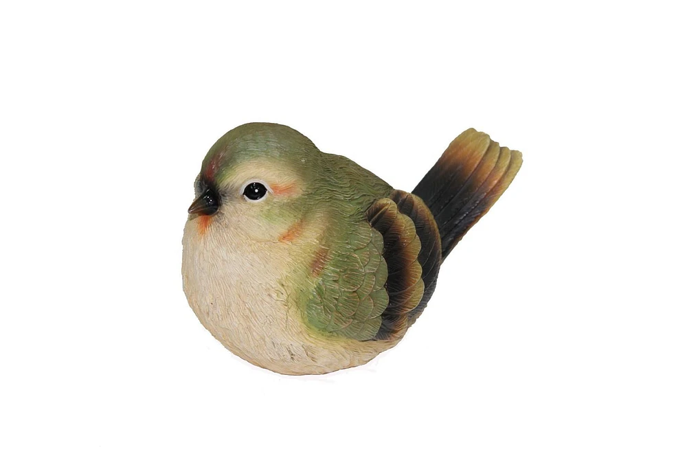 Mainstays Green Fat Bird Statue