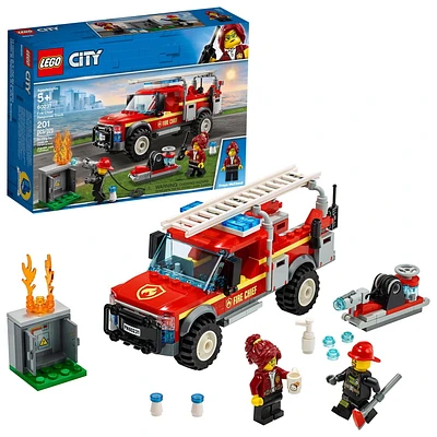 LEGO City Fire Chief Response Truck 60231 Toy Building Kit, 201 pieces, 2 mini figures