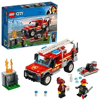 LEGO City Fire Chief Response Truck 60231 Toy Building Kit, 201 pieces, 2 mini figures