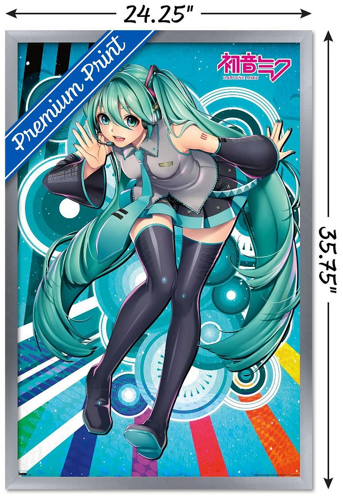 Hatsune Miku - Whisper Wall Poster with Magnetic Frame, 22.375" x 34"