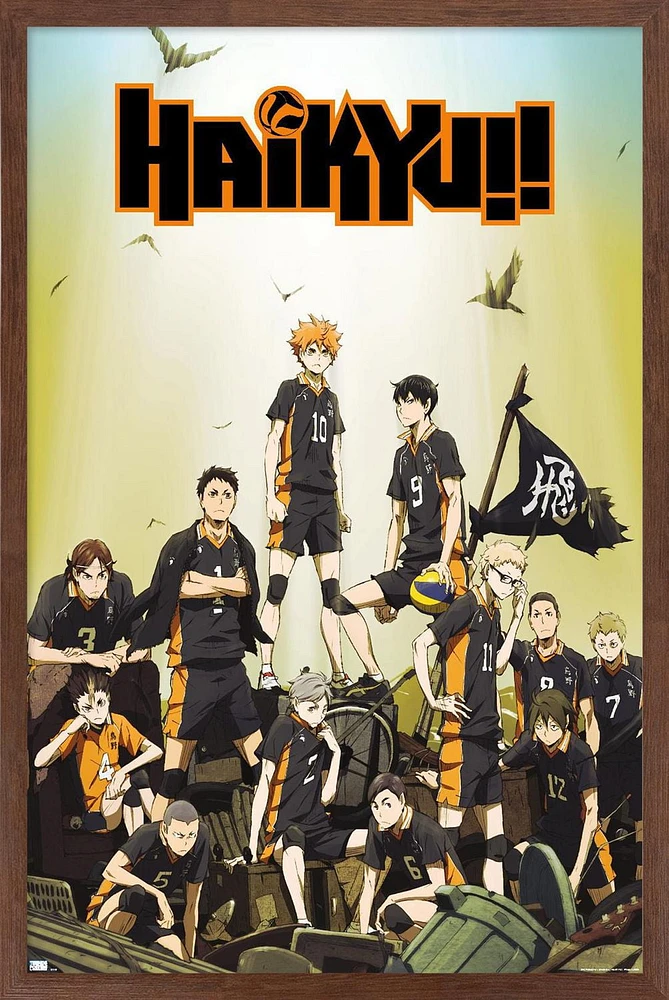 Haikyu!! - Key Art Wall Poster, 22.375" x 34" Framed