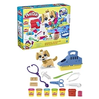 Play-Doh Care 'n Carry Vet Playset with Toy Dog, Carrier, 10 Tools, 5 Colors, Kids Toys, Ages 3 years and up