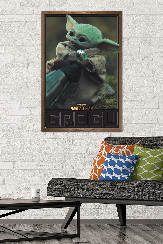 Star Wars: The Mandalorian Season 2 - Grogu Wall Poster, 22.375" x 34" Framed