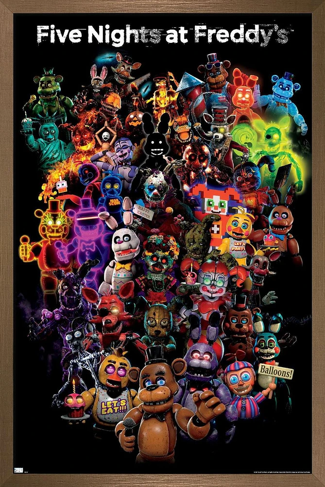 Five Nights at Freddy's: Special Delivery - Collage Wall Poster