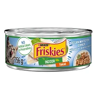 Friskies Indoor Flaked Ocean Whitefish Dinner, Wet Cat Food 156g, 156 g