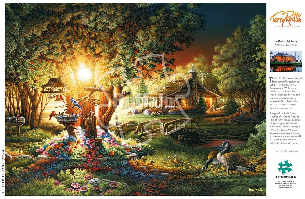 Buffalo Games Terry Redlin The Colours of Spring 1000 Piece Jigsaw Puzzle