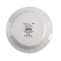 Way to Celebrate! Thanksgiving 7in Fall Leaf Round Paper Dessert Plates, 12ct