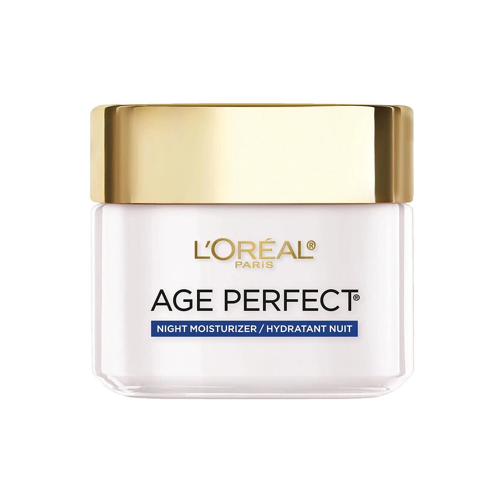 L'Oréal Paris Age Perfect Anti-Sagging Anti-Age Spot Night Face Moisturizer with Soy Seed Protein, Anti-Aging, 75 ML