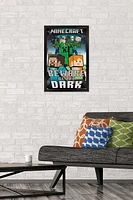 Minecraft - Beware Of The Dark Wall Poster with Magnetic Frame, 22.375" x 34"