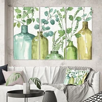 Designart Mixed Botanical Green Leaves I0 Canvas Wall Art