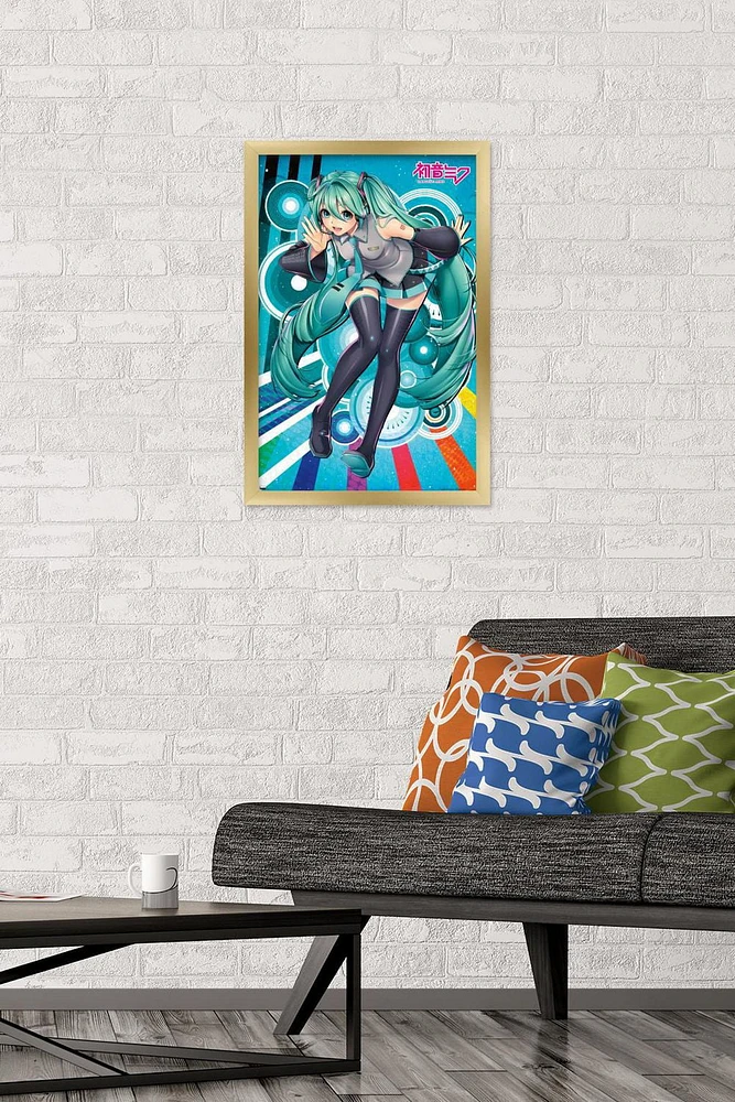 Hatsune Miku - Whisper Wall Poster with Magnetic Frame, 22.375" x 34"