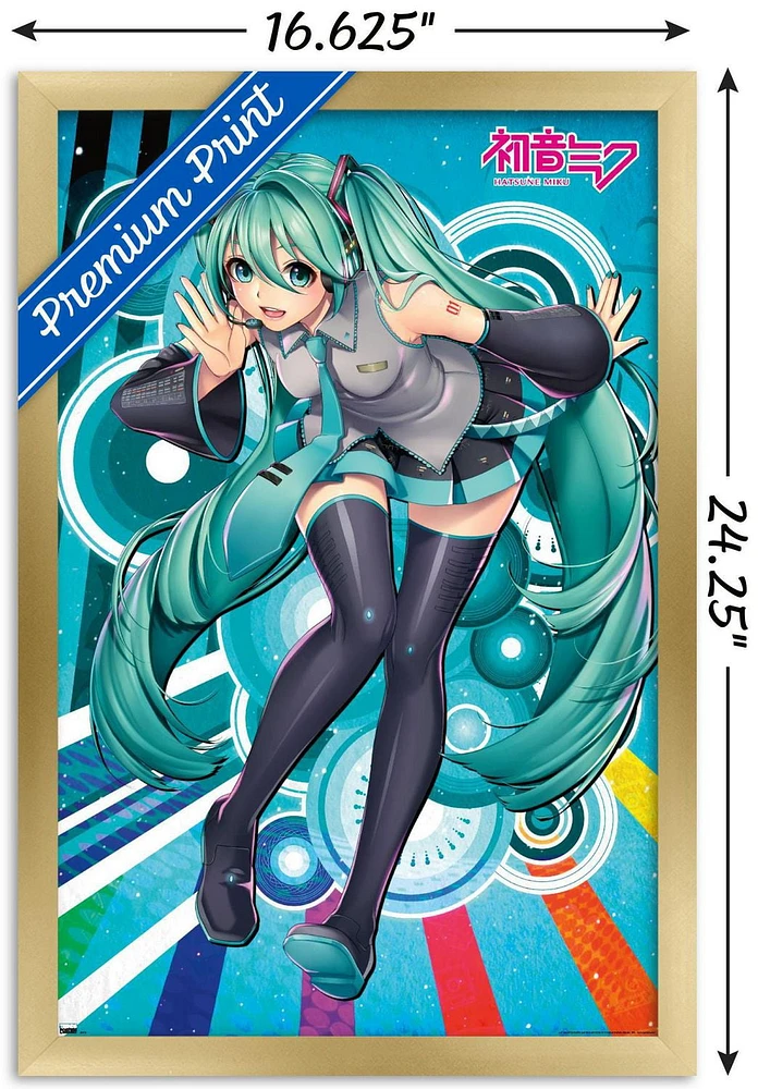 Hatsune Miku - Whisper Wall Poster with Magnetic Frame, 22.375" x 34"