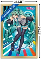 Hatsune Miku - Whisper Wall Poster with Magnetic Frame, 22.375" x 34"