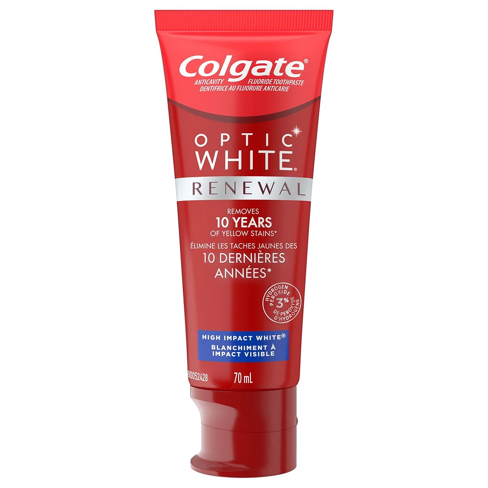 Colgate Optic White Renewal, High Impact White, 2 Pack