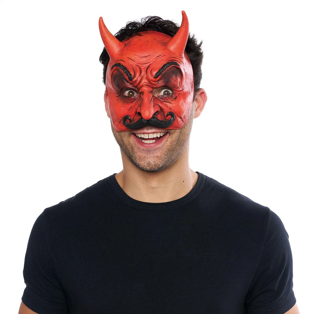 HALLOWEEN-CHINLESS DEVIL MASK