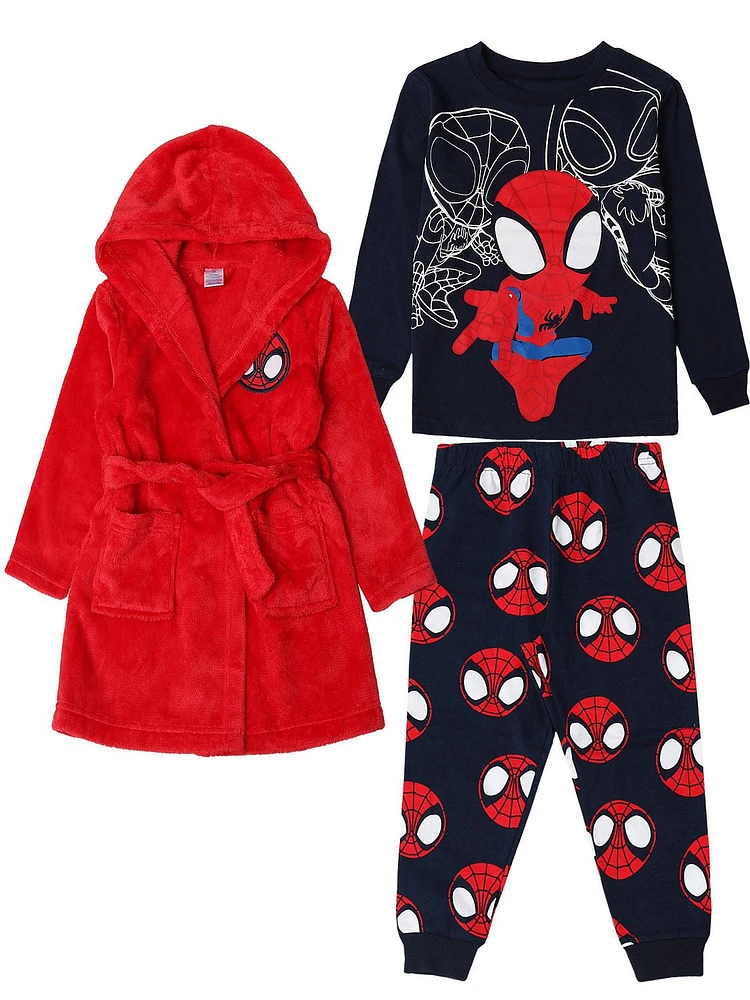 Spiderman Knit Sleep 3 Piece PJ set - Toddler