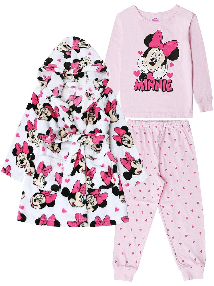 Minnie Mouse Knit Sleep 3 Piece PJ set - Toddler, Sizes 2T-5T