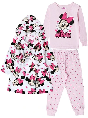 Minnie Mouse Knit Sleep 3 Piece PJ set - Toddler, Sizes 2T-5T