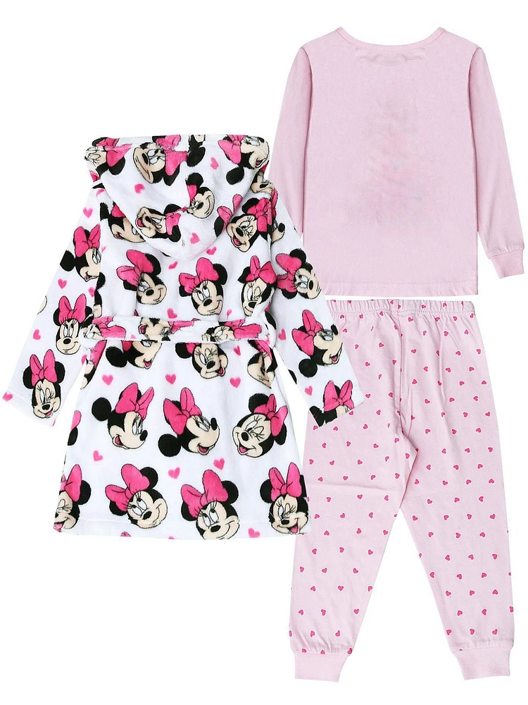 Minnie Mouse Knit Sleep 3 Piece PJ set - Toddler, Sizes 2T-5T