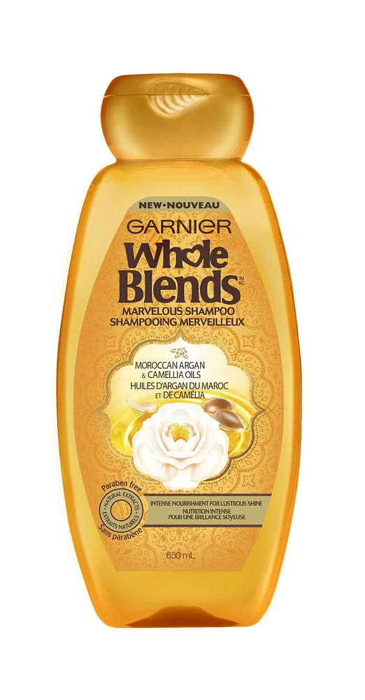 Garnier Whole Blends Marvelous Shampoo, 650 mL