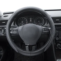 AUTO DRIVE Silver Glitter Steering Wheel Cover