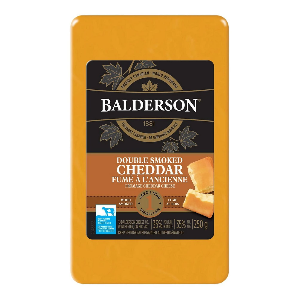 Balderson Double Smoked Cheddar Cheese, 250g