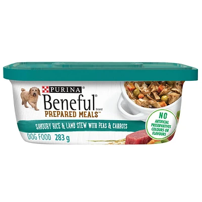 Beneful Repas Préparés Savoureux et Ragoût d'Agneau, Nourriture Humide pour Chiens 283 g NHL Cards