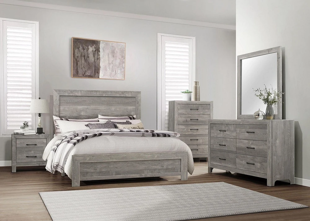 Topline Home Furnishings Rustic Grey Dresser