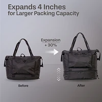 5 Piece Hardside Luggage Set: 28 Inch Spinner Suitcase, 24 Inch Rolling Luggage, 20" Carry-On Suitcase, Toiletry Kit & Expandable Tote Bag