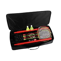 Ensemble de badminton 4 joueurs noir / rouge ZUME GAMES
