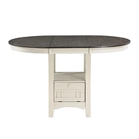 Topline Home Furnishings White Counter Height Table