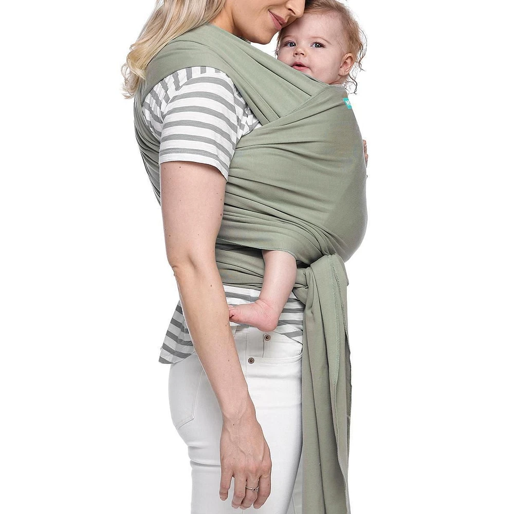 Porte-bébé Moby Wrap | Classique - Coton | Porte-bébé pour nouveau-nés et nourrissons | # 1 Baby Wrap | Aller à Baby Gift | Assure la sécurité et la sécurité de bébé | Poire
