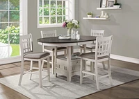 Topline Home Furnishings White Counter Height Table