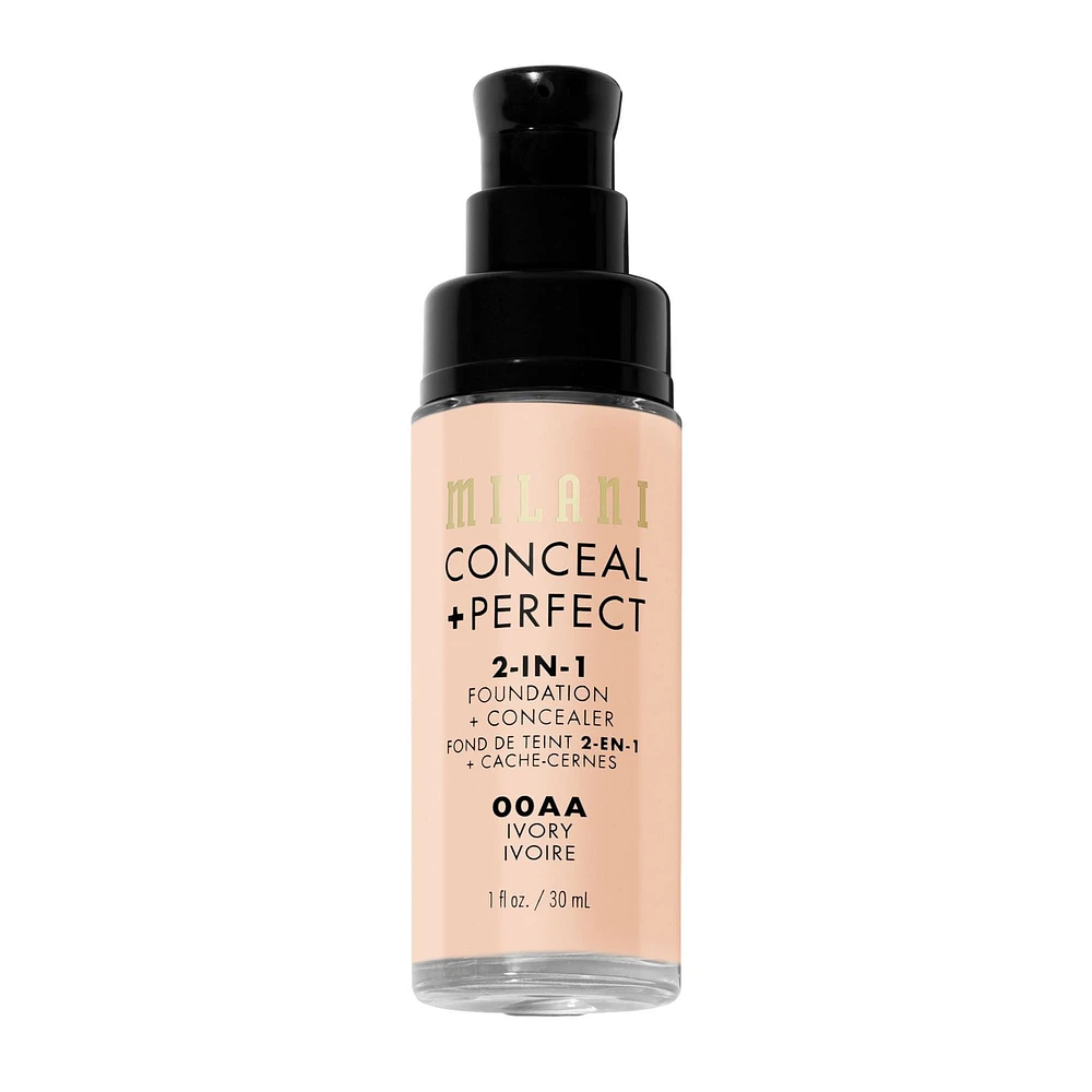 Milani : Fond de teint + Correcteur 2 en 1 Conceal + Perfect Fond de Teint