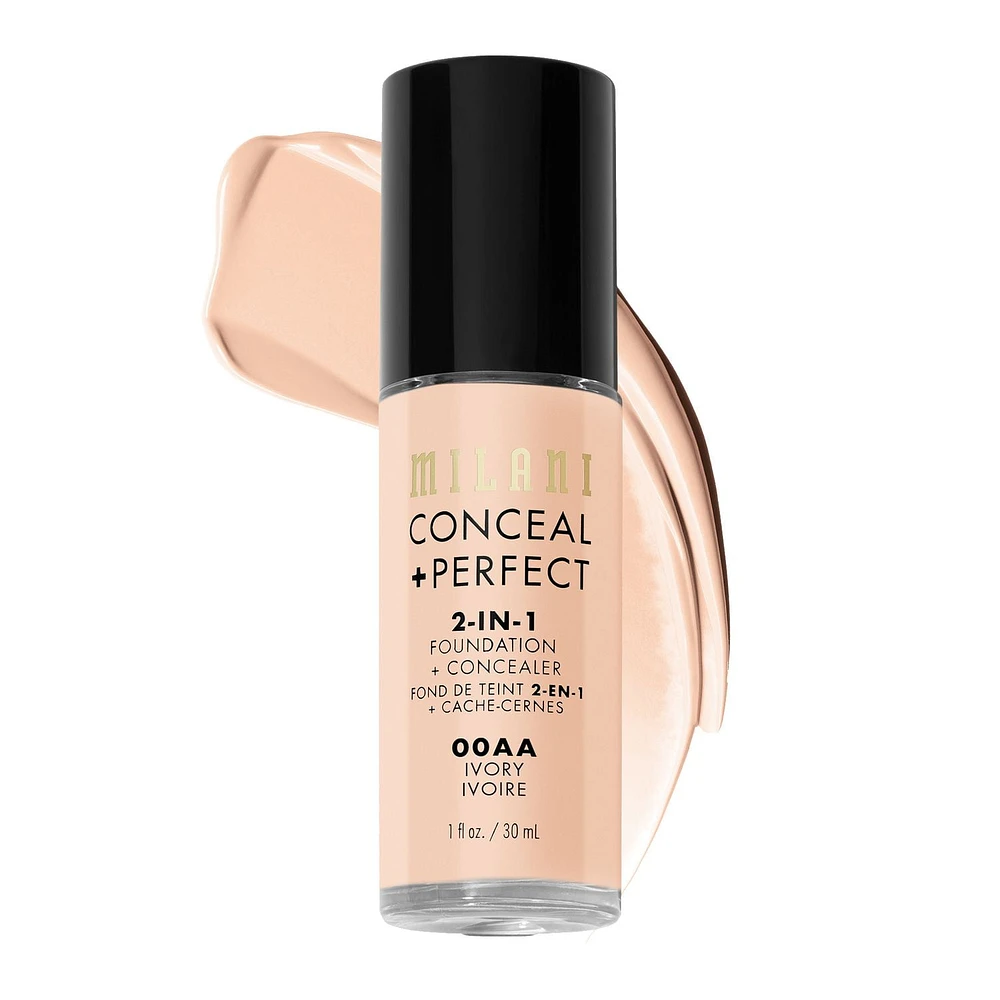 Milani : Fond de teint + Correcteur 2 en 1 Conceal + Perfect Fond de Teint
