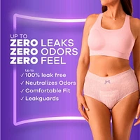 Always Discreet Adult Incontinence Underwear for Women and Postpartum Underwear, XXL, Up to 100% Bladder Leak Protection,, 13CT