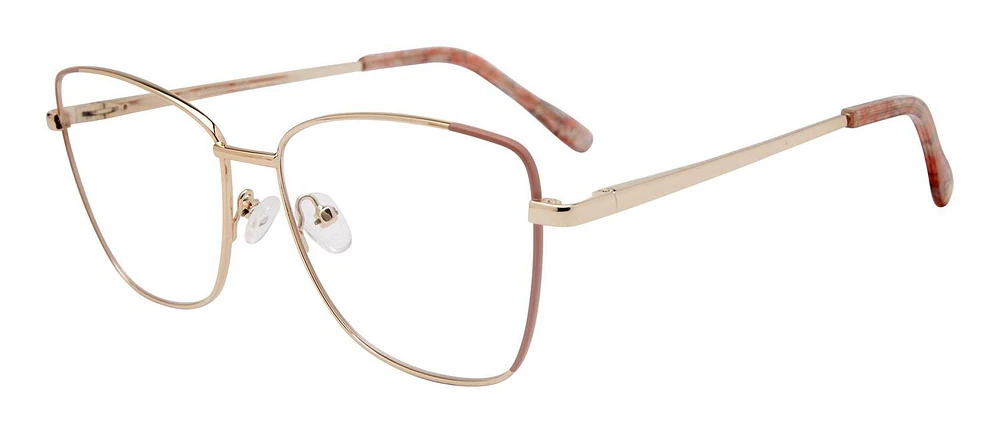 Rachel Zoe Womens Prescription Eyeglasses, Bridgett, Pink Gold, 56-15-142