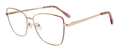 Rachel Zoe Womens Prescription Eyeglasses, Bridgett, Pink Gold, 56-15-142