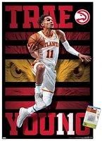 NBA Atlanta Hawks - Trae Young 20 Wall Poster, 22.375" x 34" Framed