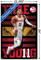 NBA Atlanta Hawks - Trae Young 20 Wall Poster, 22.375" x 34" Framed