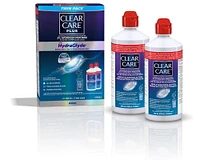 CLEAR CARE® Plus With HydraGlyde Contact Lens Solution, Twin Pack Cleaning & Disinfecting Solution With Hydrogen Peroxide, Twin Pack 2 x 360 ml