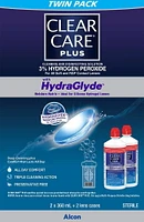 CLEAR CARE® Plus With HydraGlyde Contact Lens Solution, Twin Pack Cleaning & Disinfecting Solution With Hydrogen Peroxide, Twin Pack 2 x 360 ml