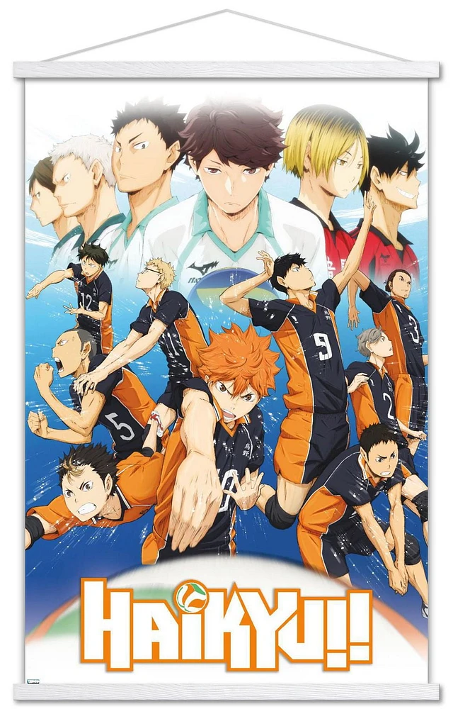 Haikyu!! - Key Art 2 Wall Poster, 22.375" x 34" Framed