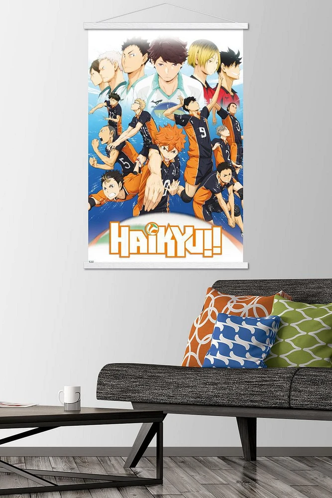 Haikyu!! - Key Art 2 Wall Poster, 22.375" x 34" Framed