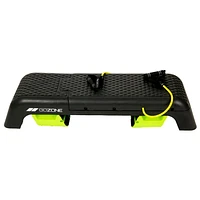 GoZone Multi-Use Adjustable Bench/Step Deck with Resistance Bands– Black/Green