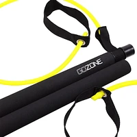 GoZone Toning Bar – Lime/Black, With foam padding