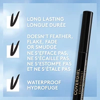 COVERGIRL Exhibitionist Lash Enhancing Liquid Eyeliner, Infused with Pro-Vitamin B5 & Aloe Vera, Nourishing, Waterproof, Non-Smudging, 100% Cruelty-Free, Waterproof eyeliner